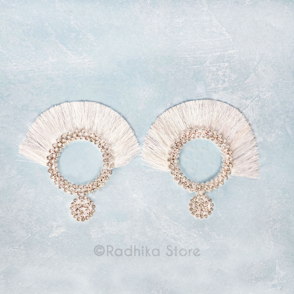 Diamond Rhinestone - Fan Effulgence/Earrings