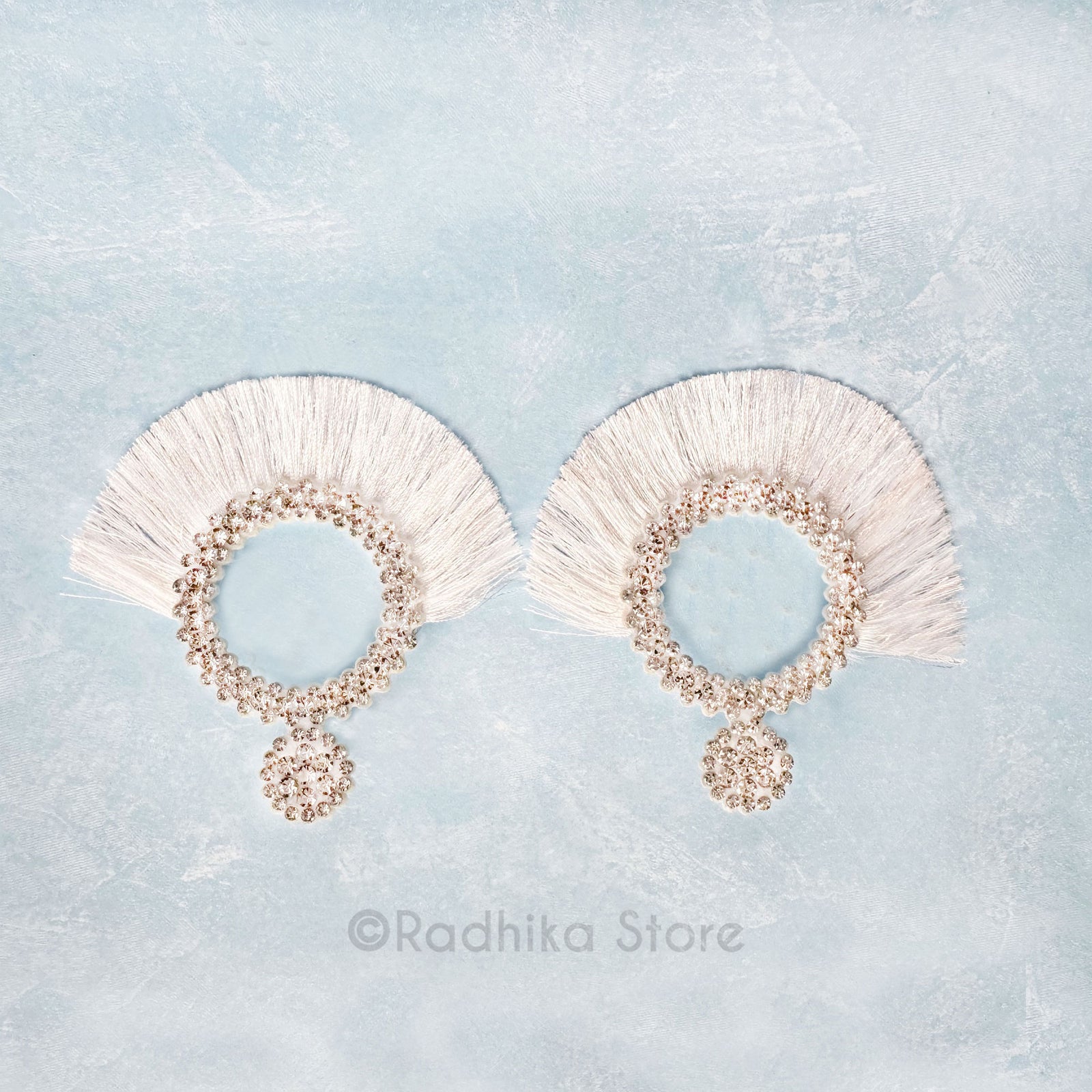 Diamond Rhinestone - Fan Effulgence/Earrings