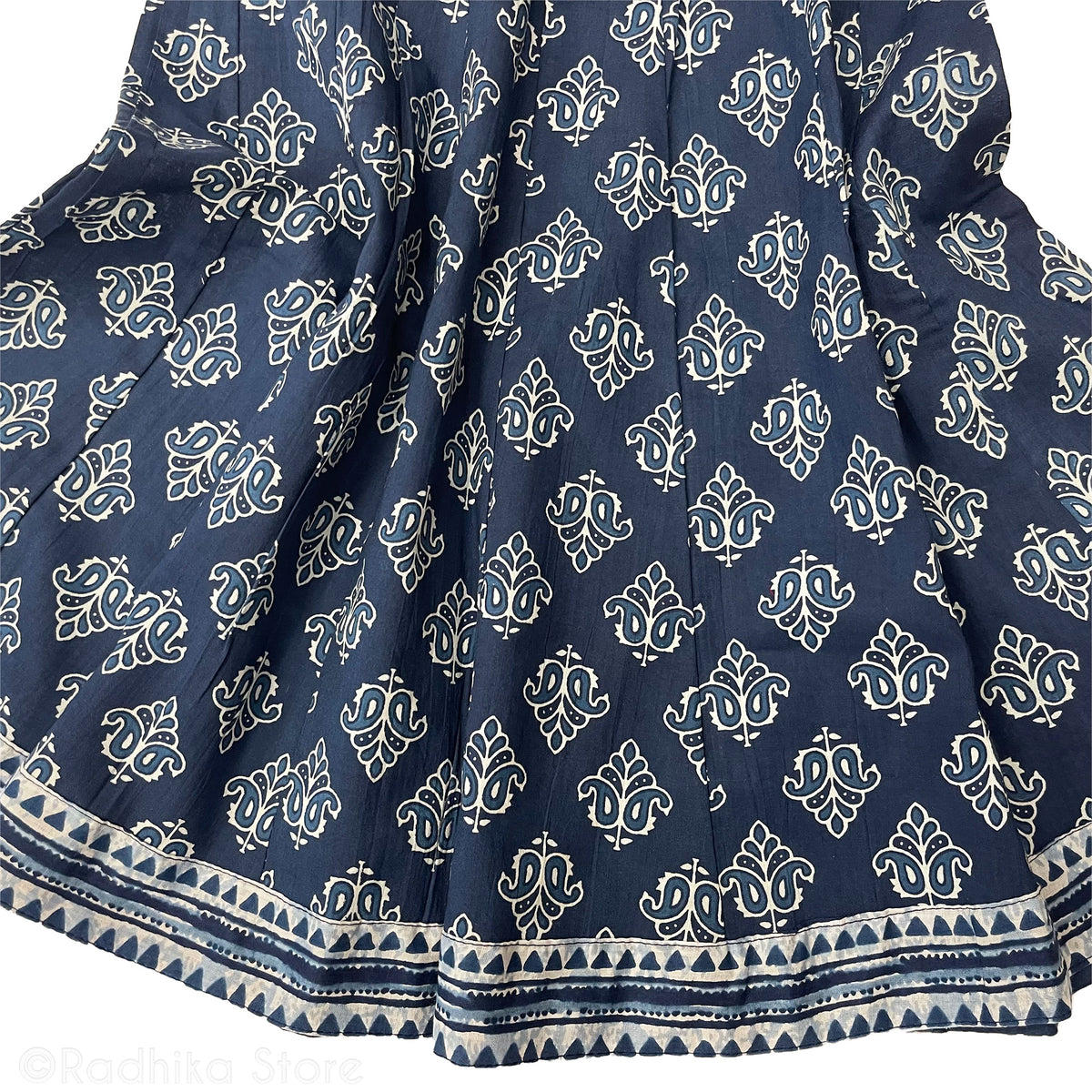 Girls Gopi Skirt Outfit - Yamuna Chandrikas - Cotton-Screen Print