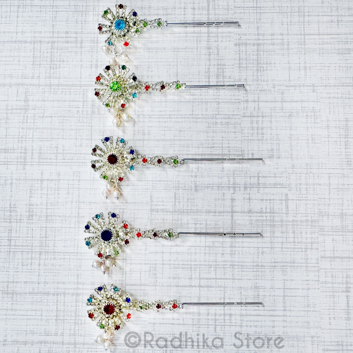 Silvery Chakra Flute with Light Green Center