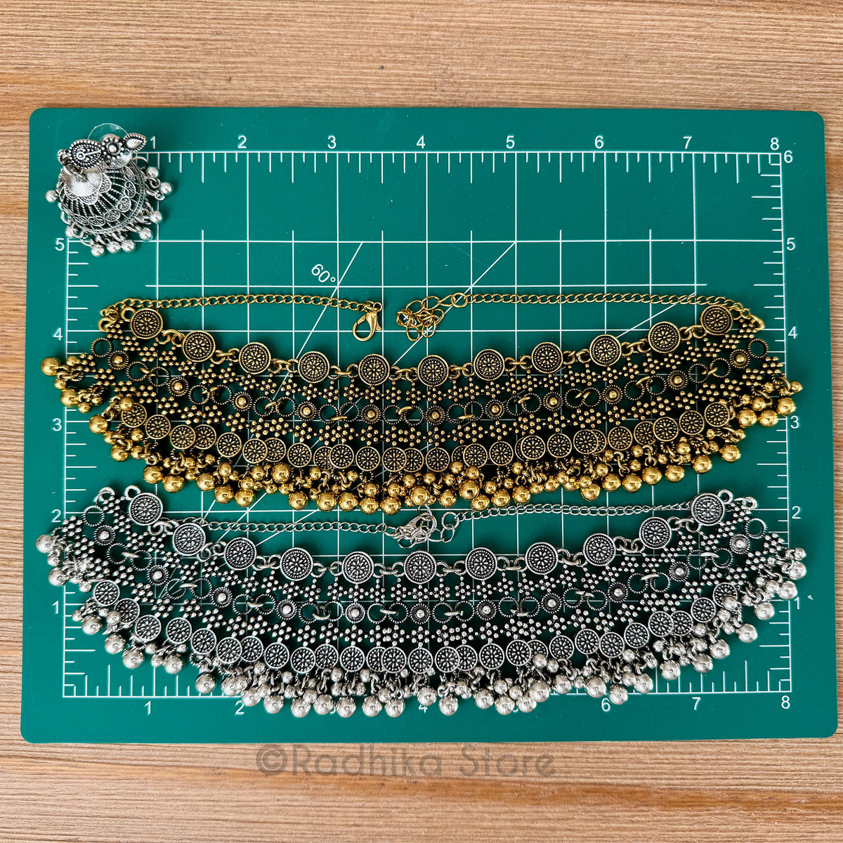 Chum Chum Jhumka - Necklace And Earring Set -