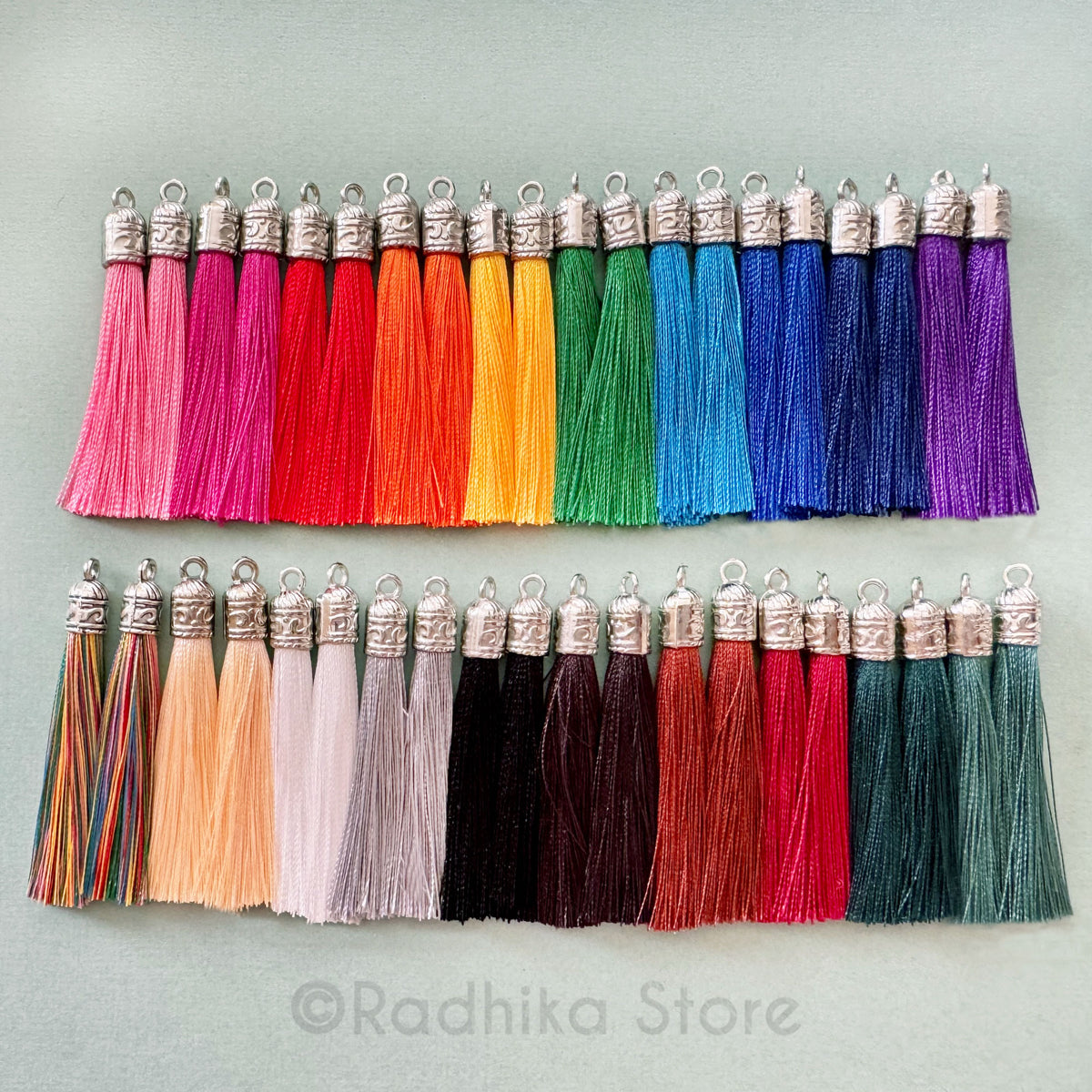 2 Inch Tassel With Decorative Metal End- Choose Color