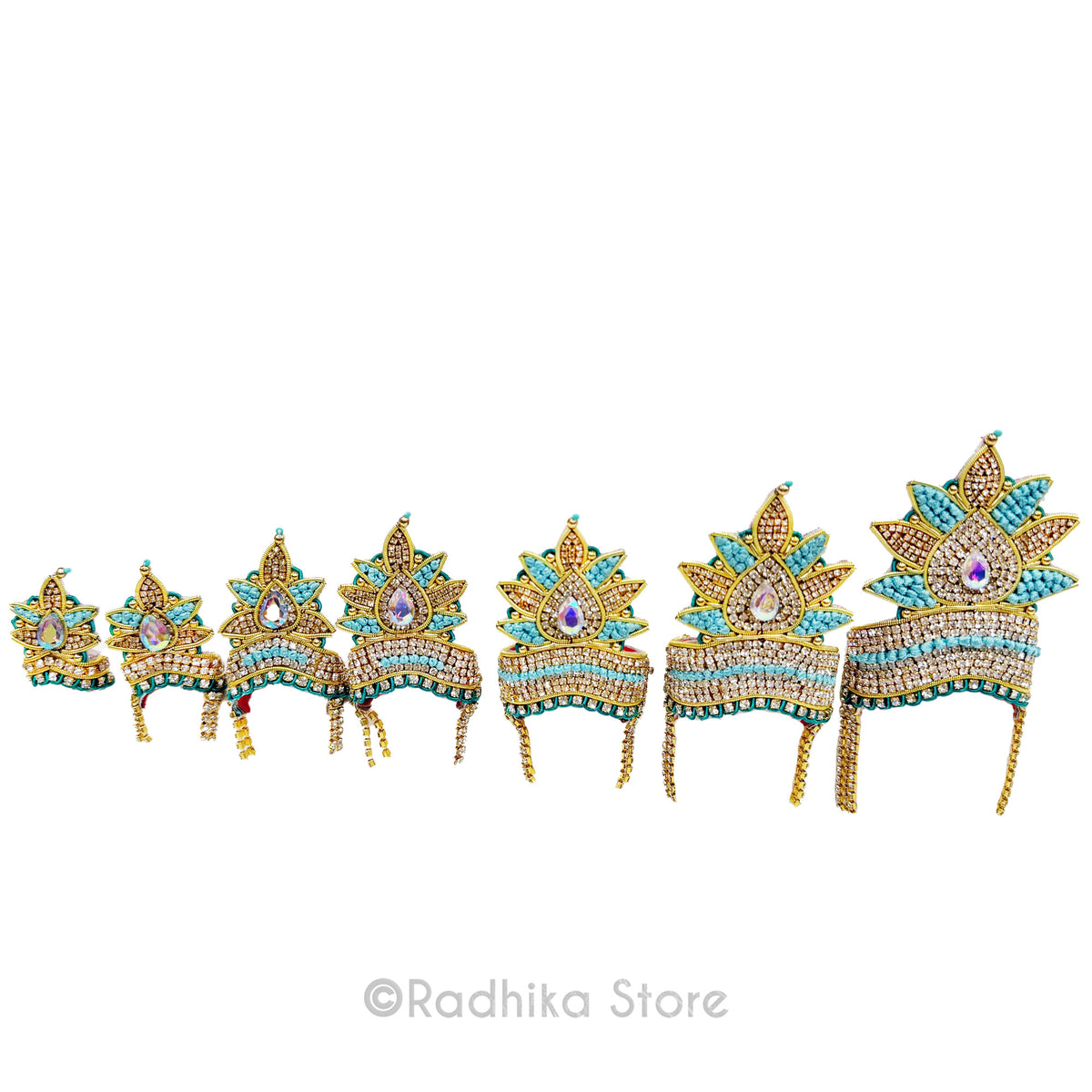 Effulgent Flower - Teal-Deity Crown