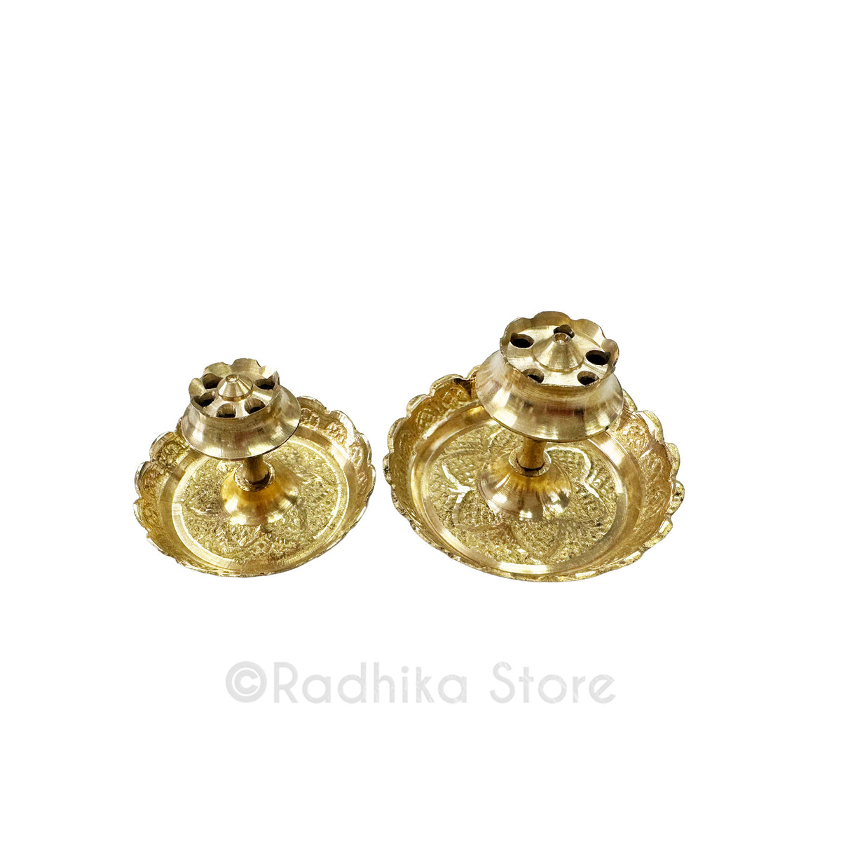 Brass -Lotus Flower design  Incense Holder - Choose Size