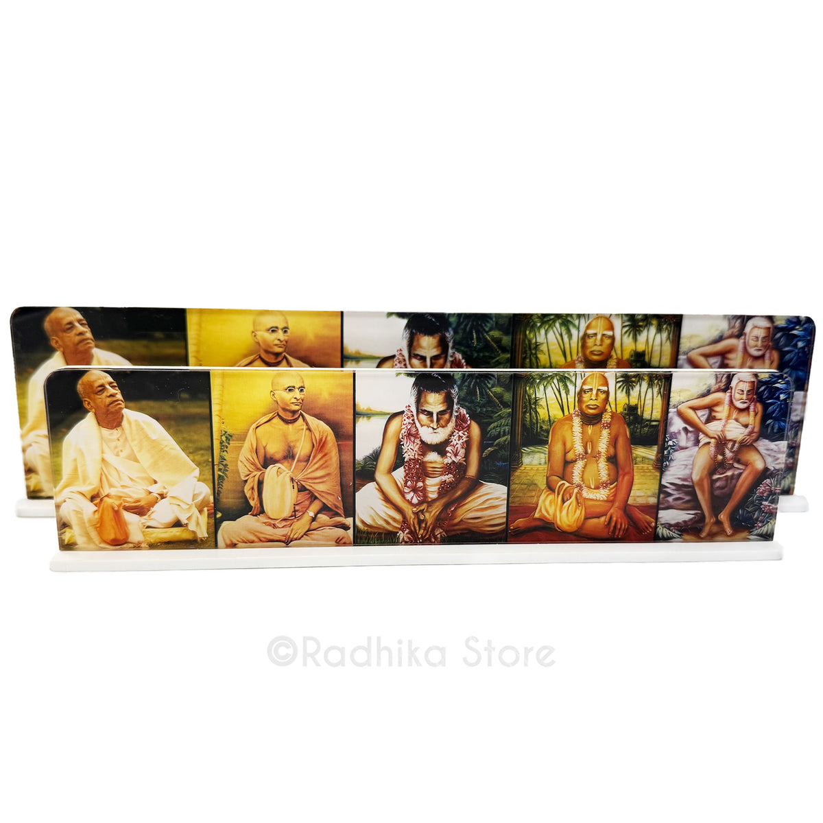 Guru Parampara With Golden Glow- Acrylic Picture