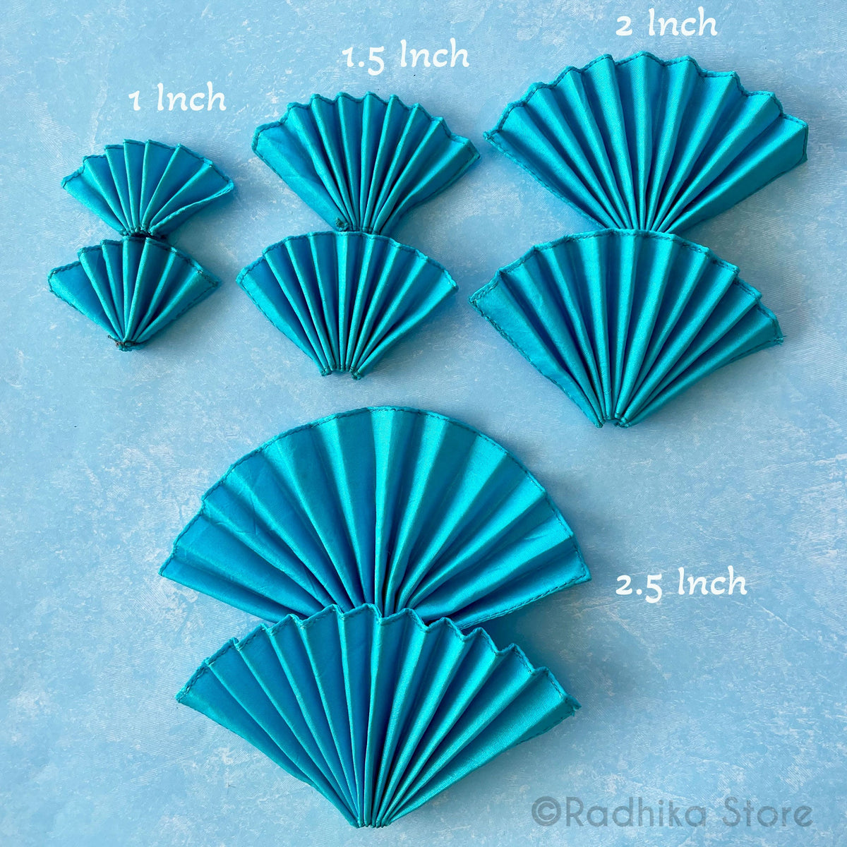 Turban Fans - Silk - Set of 2