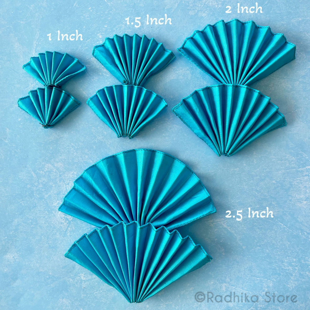 Turban Fans - Silk - Set of 2