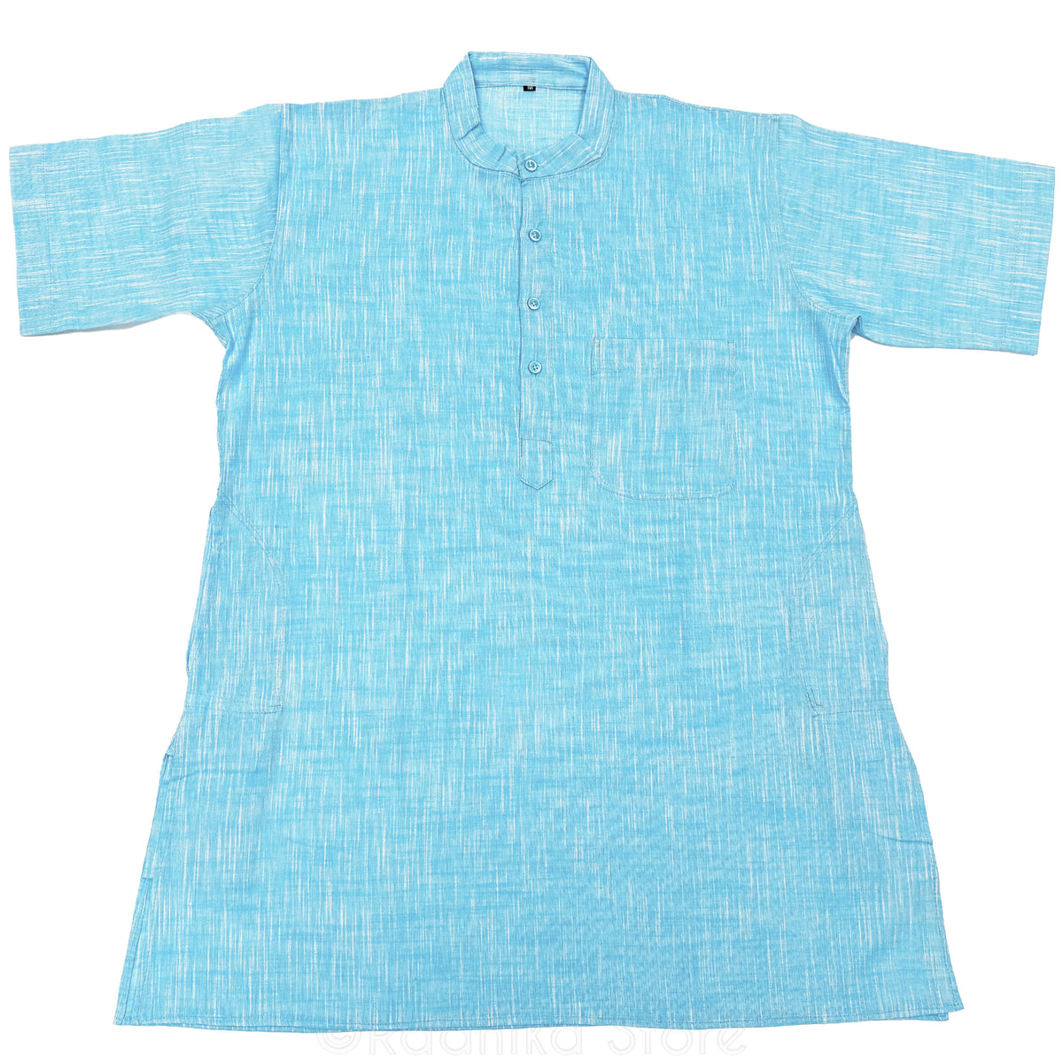 Sky Blue Tweed Jute Kurtas - S,m,l,xl,