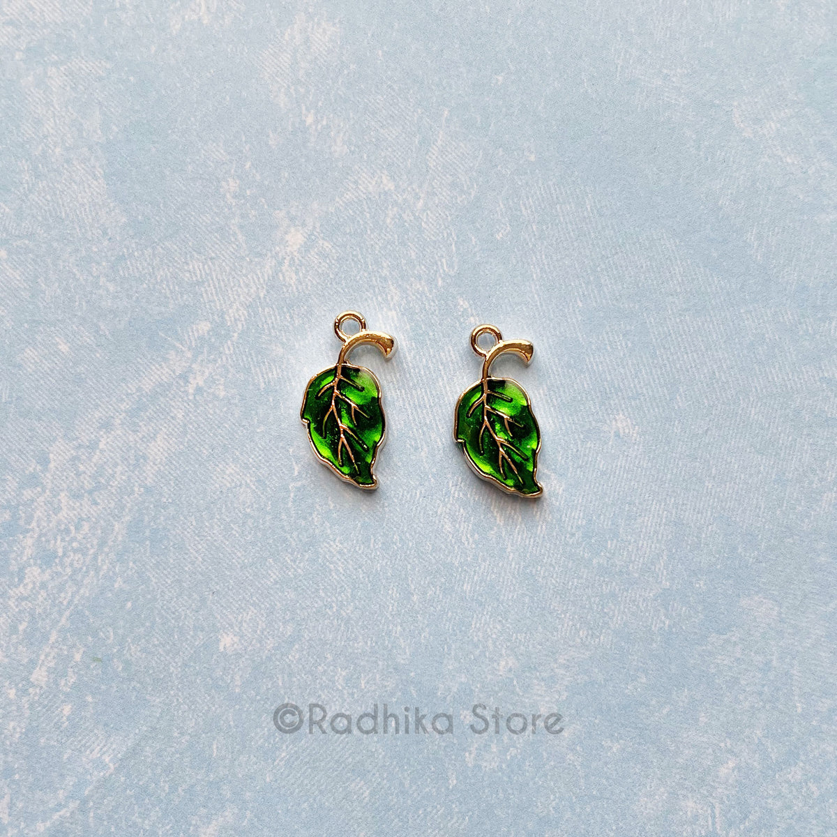 Tulsi Leaf Set of 2 - Pendanst/Charms