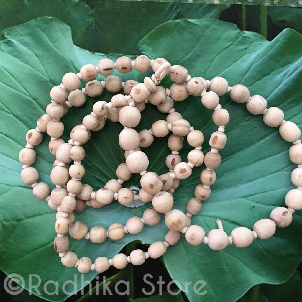 Pure Tulsi Japa Beads - Hang 30" to 31" Inches Long