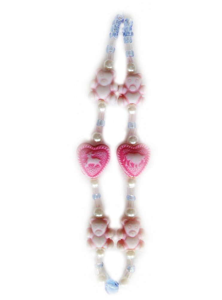 Ladhu Gopal Pink Bears Necklace