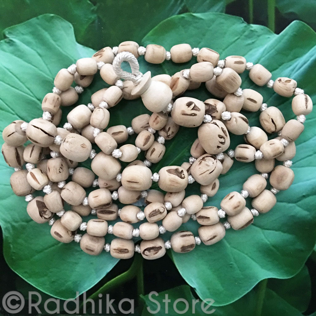 Pure Tulsi Japa Beads - Hang 38&quot; Inches Long