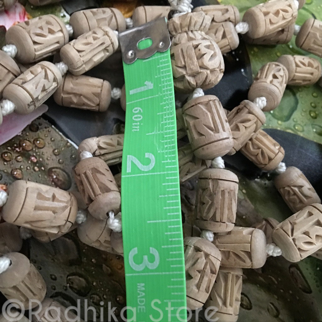 Radha Barrel Shaped Pure Tulsi Japa Japa Beads
