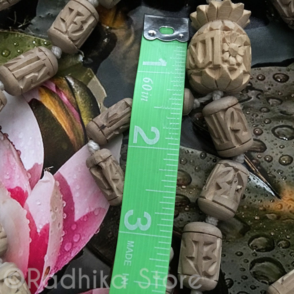 Radha Barrel Shaped Pure Tulsi Japa Japa Beads