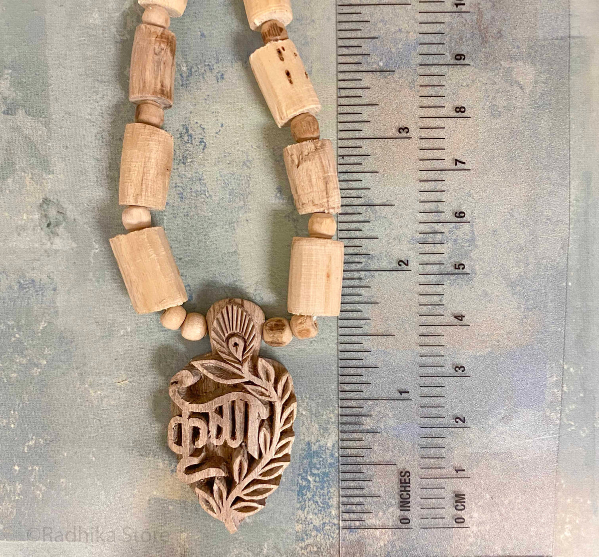 Krishna Peacock Feather - Krishna Peacock Manjari - Tulsi Necklace