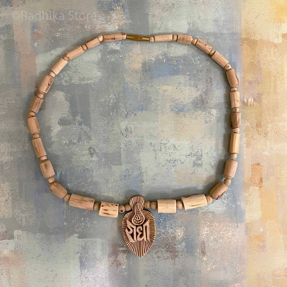 Radha Lotus Kartik Flame-Pendant- Tulsi Necklace