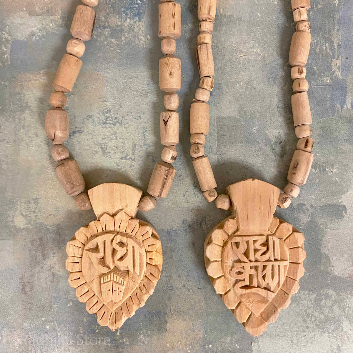 Radha Lotus Feet - Radha Krishna Lotus - Tulsi Necklace