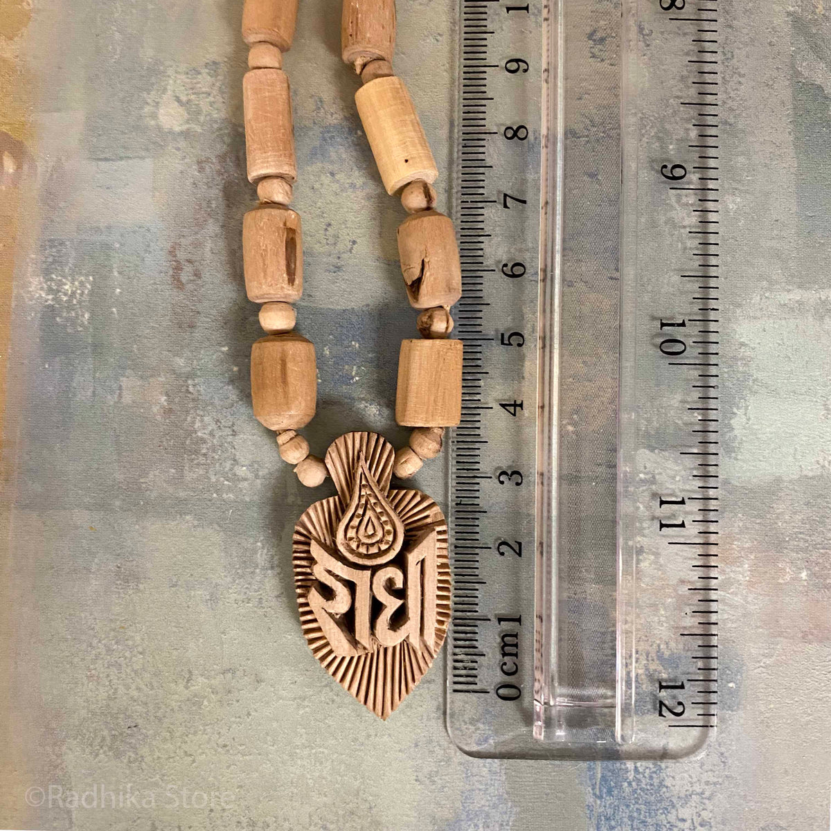 Radha Lotus Kartik Flame-Pendant- Tulsi Necklace