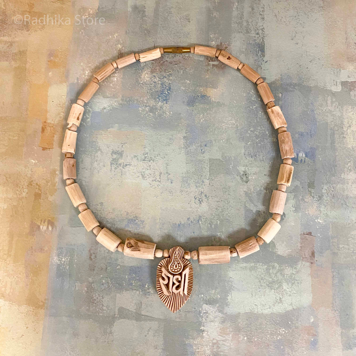 Radha Lotus Kartik Flame-Pendant- Tulsi Necklace