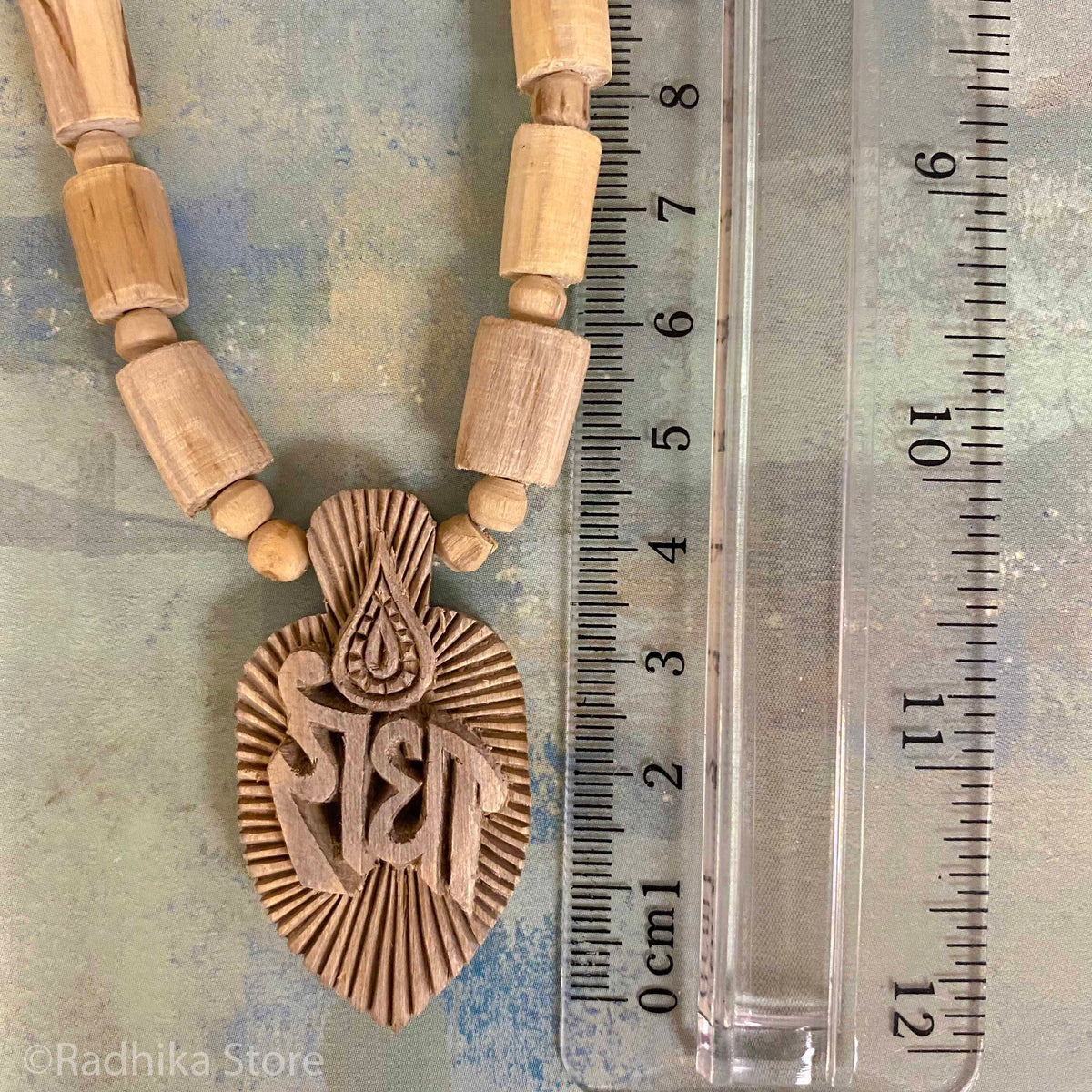 Radha Lotus Kartik Flame-Pendant- Tulsi Necklace