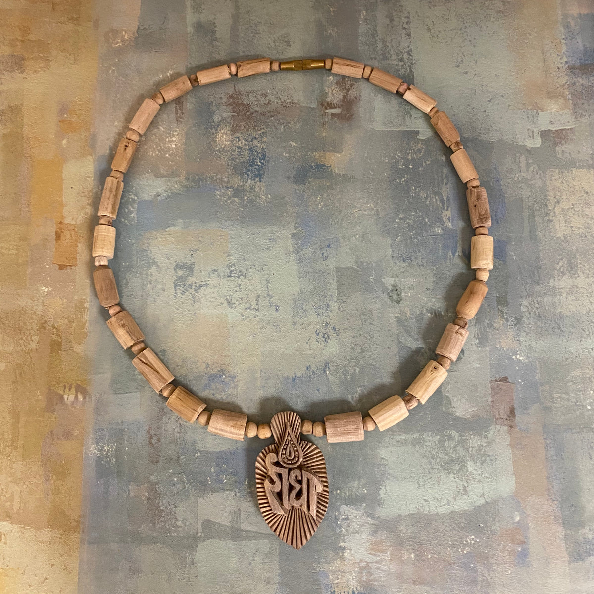 Radha Lotus Kartik Flame-Pendant- Tulsi Necklace