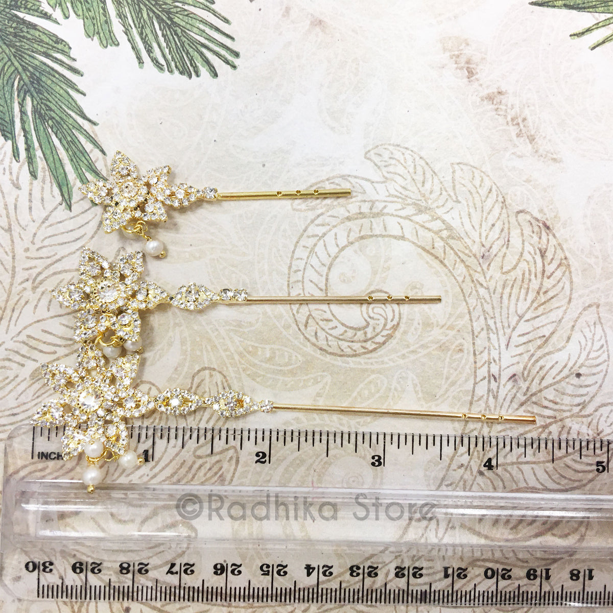 Clear Rhinestone Star Flute