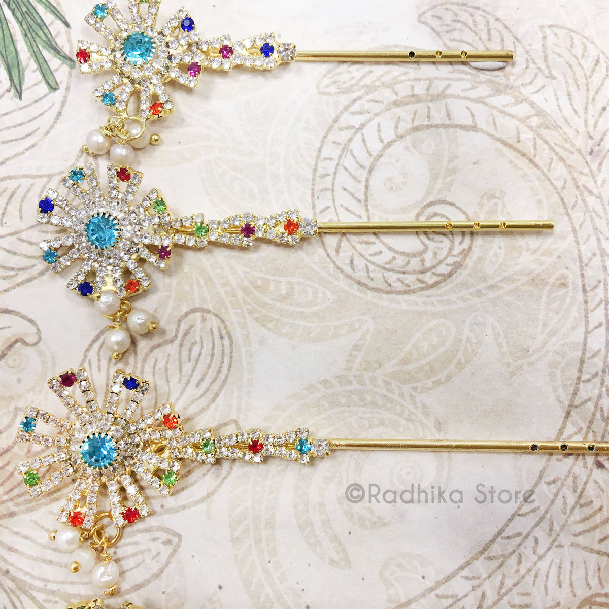 Chakra Flute with Teal Center