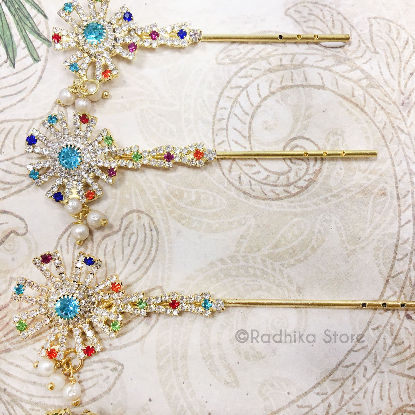 Chakra Flute with Teal Center