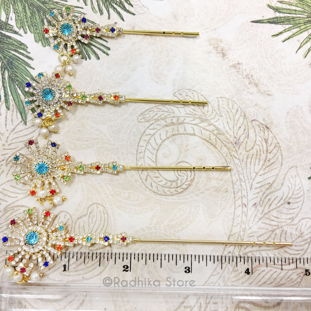 Chakra Flute with Teal Center