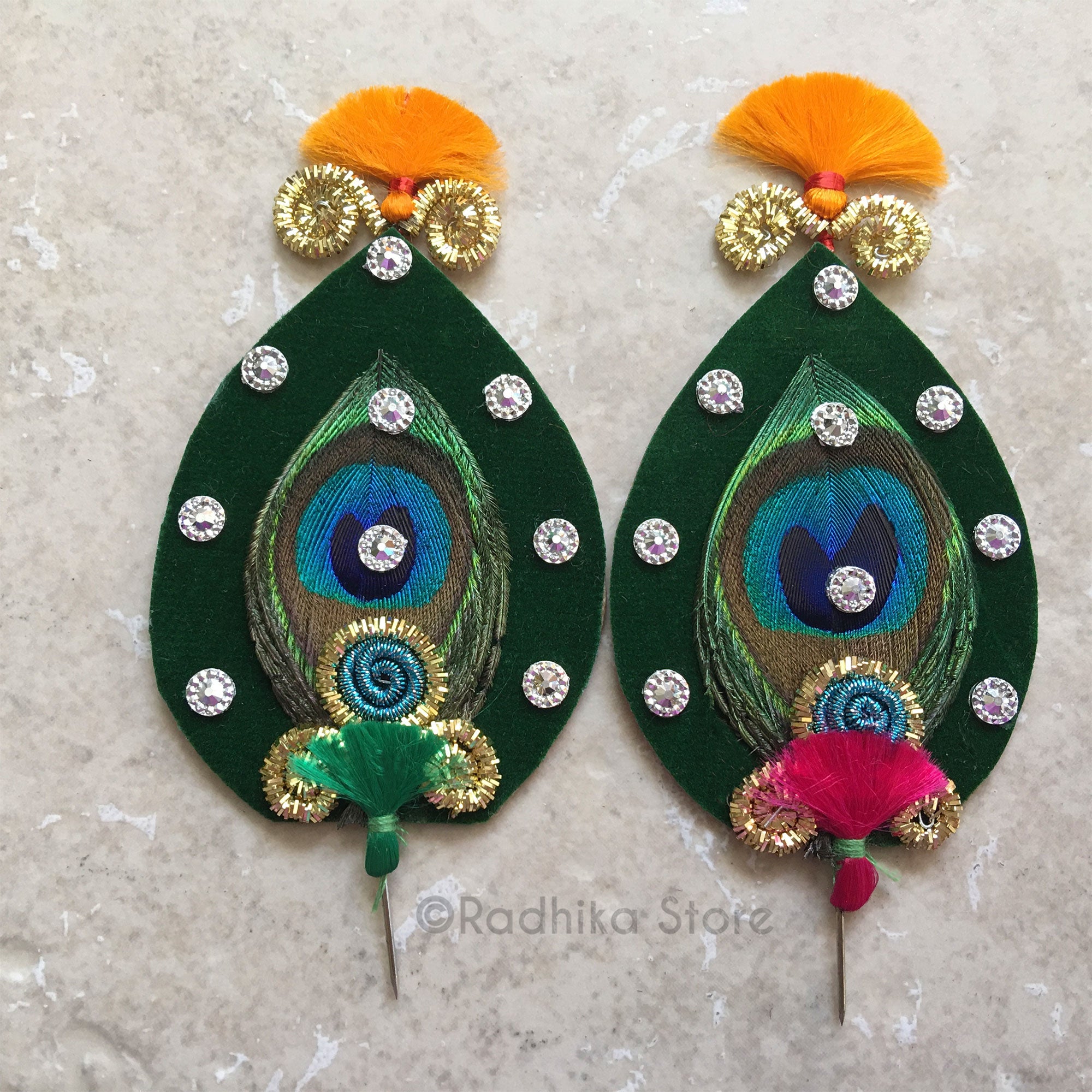 Peacock Throne Fan Green Packing