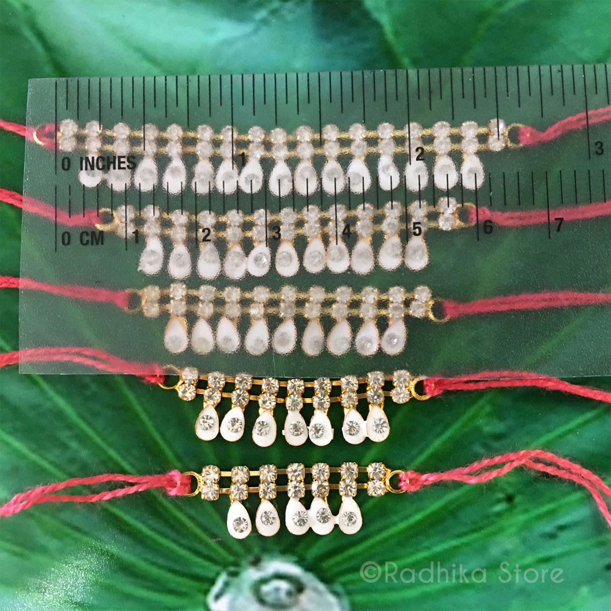 White Lotus Petal Deity Necklace/Bangles/Etc