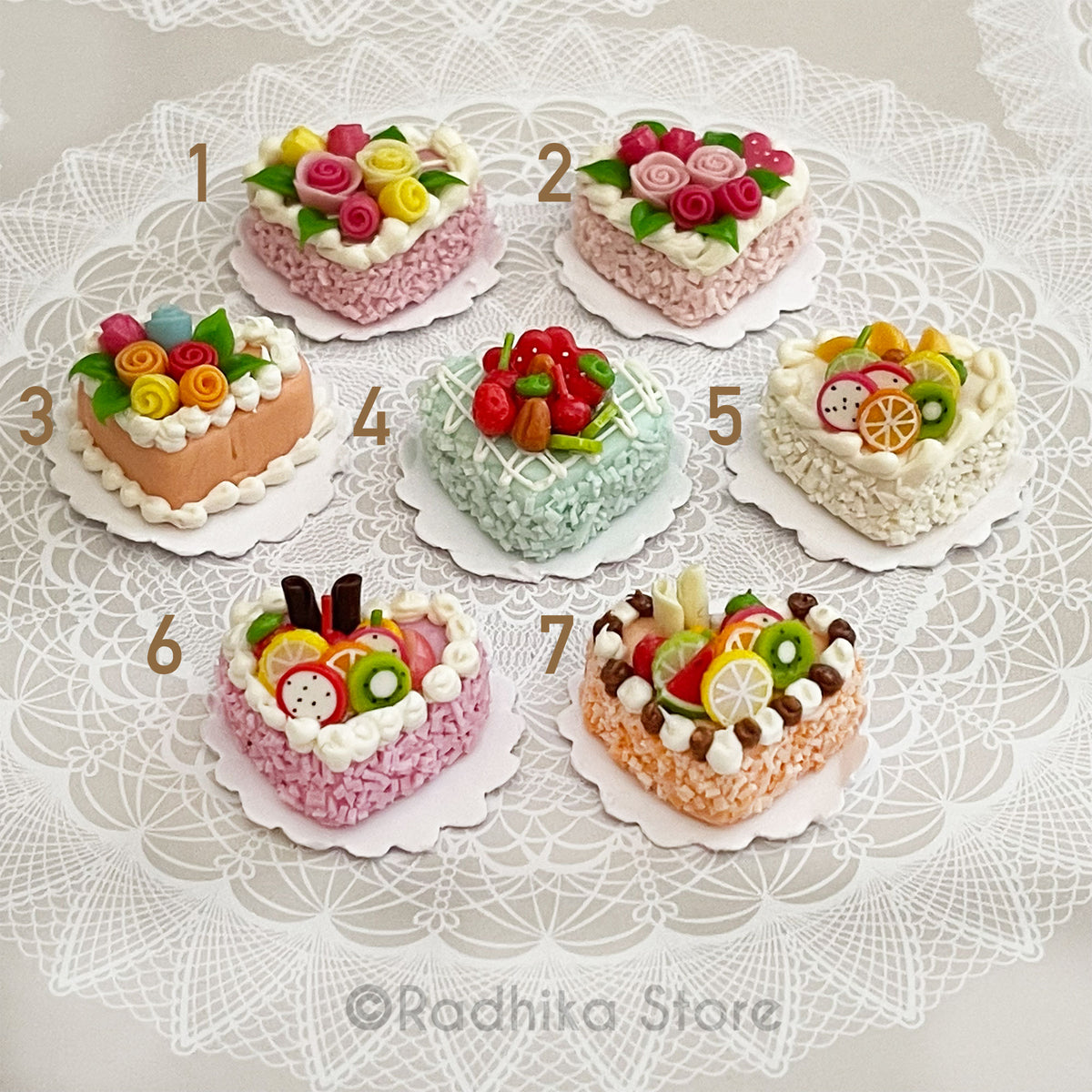 Small Lovely Heart Cake - Choose Cake