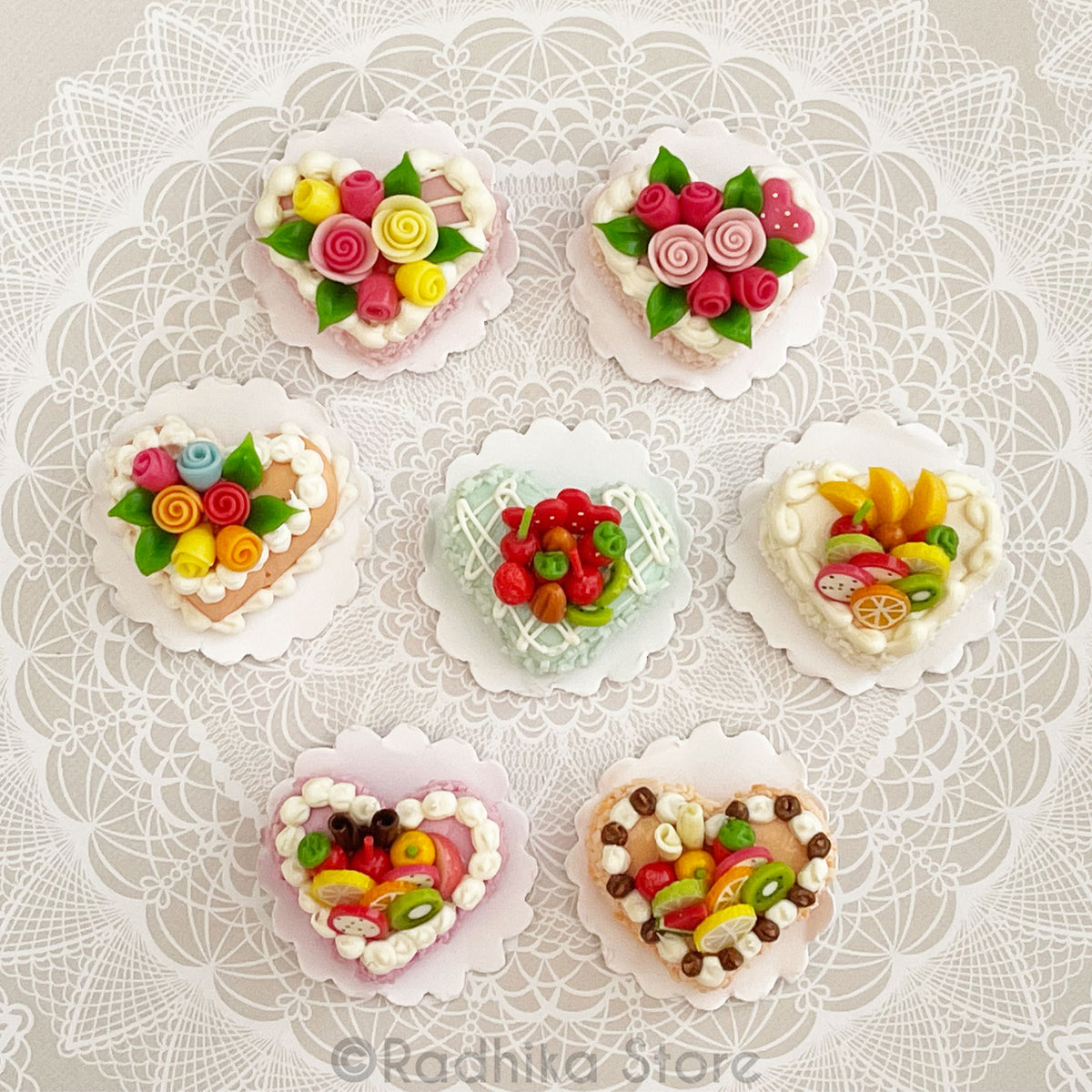 Small Lovely Heart Cake - Choose Cake