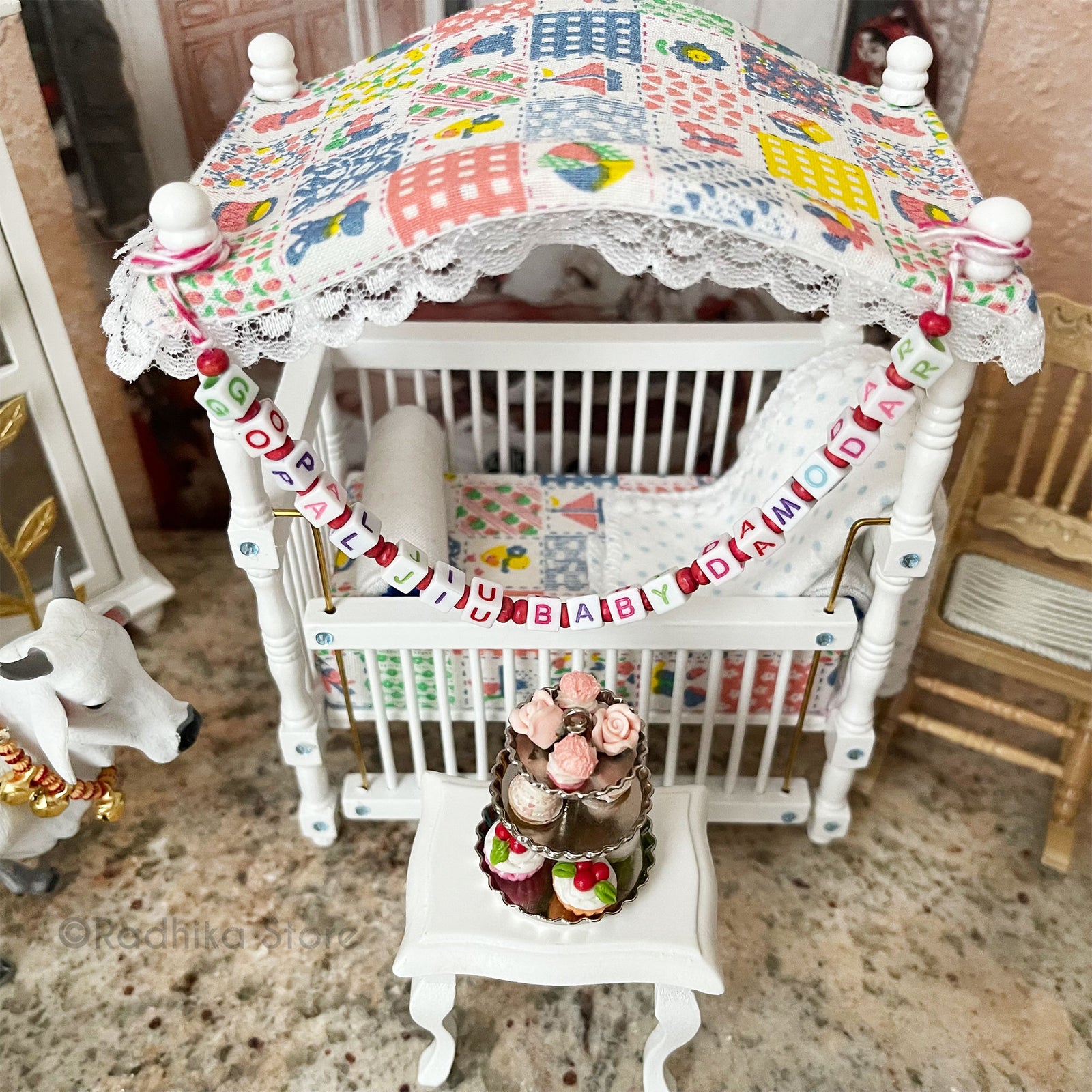 OMGopala - Canopy Crib - Pure White Finish