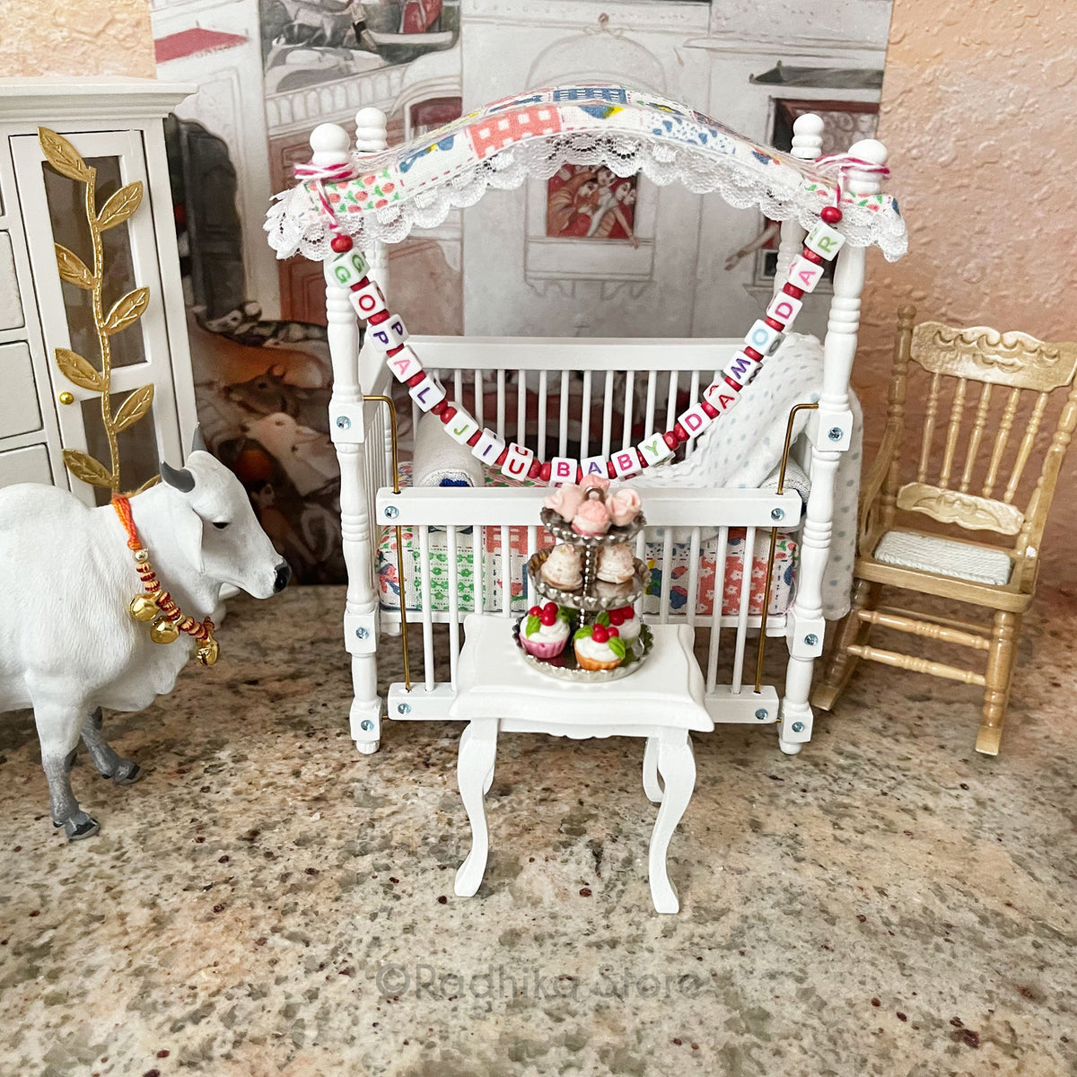 OMGopala - Canopy Crib - Pure White Finish