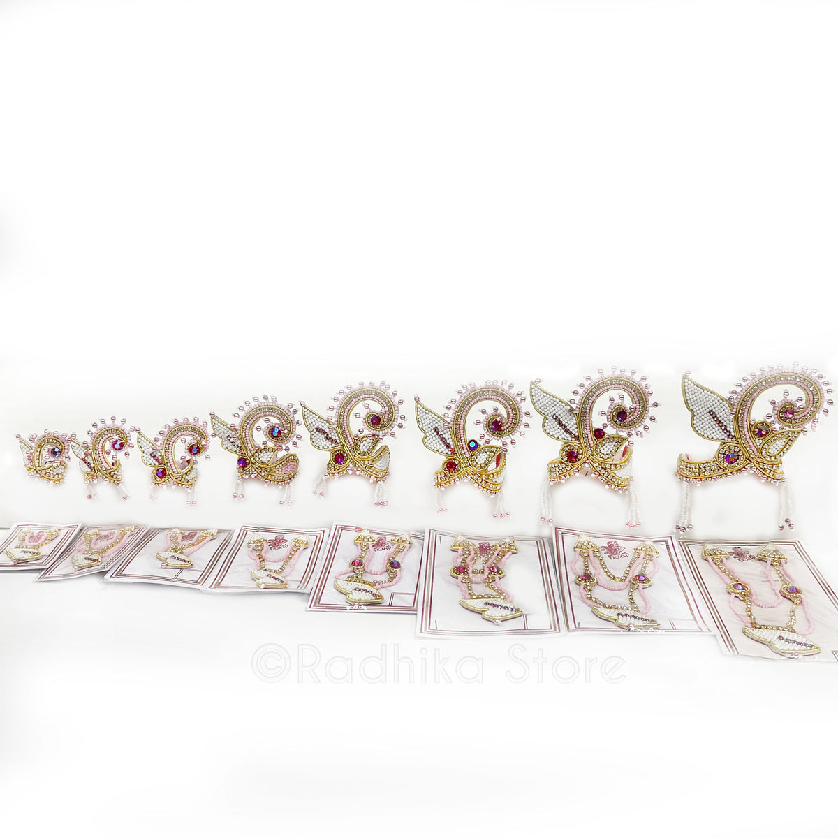 Apsara Kund Swan - Deity Crown and Necklace Set