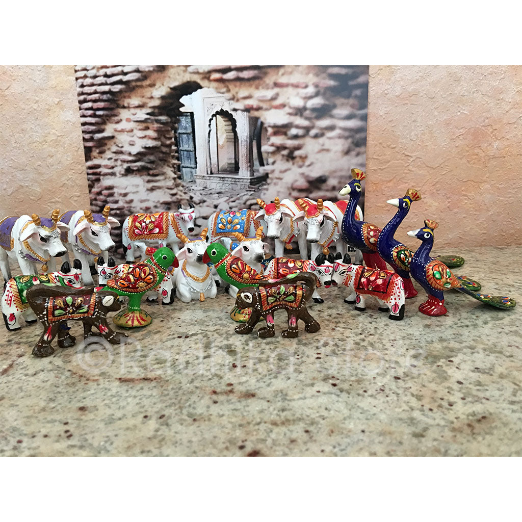 Vrindavan Peacocks - Ceramic -  Choose From Three Sizes