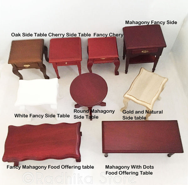 Simple Table Offering Table Offering Table - Choose Style - Radhika Store