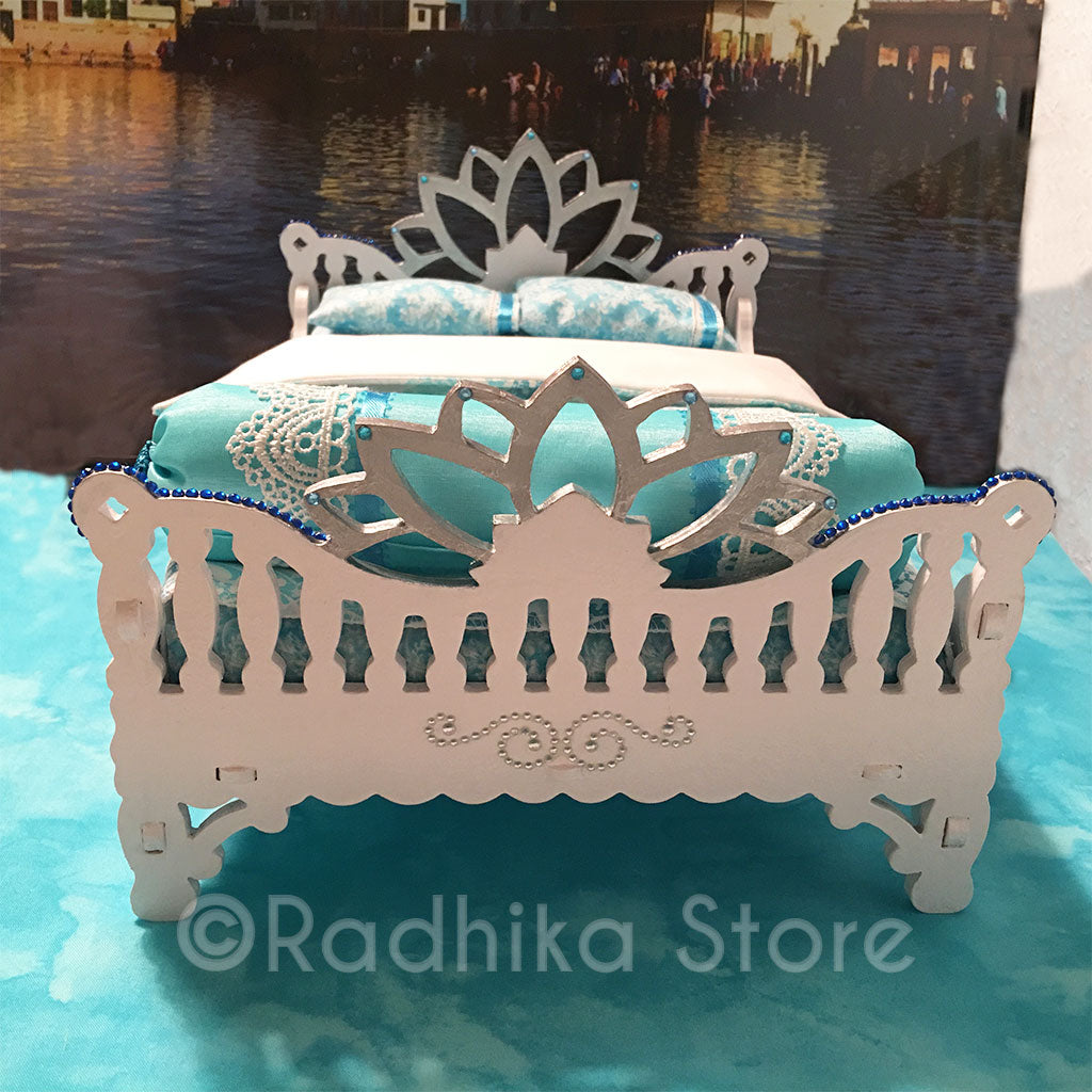 Lotus in Radha Kunda Bed - 13&quot; Inch