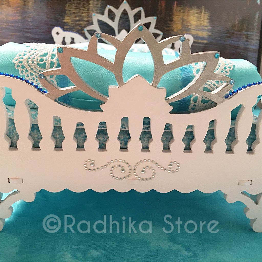 Lotus in Radha Kunda Bed - 13&quot; Inch