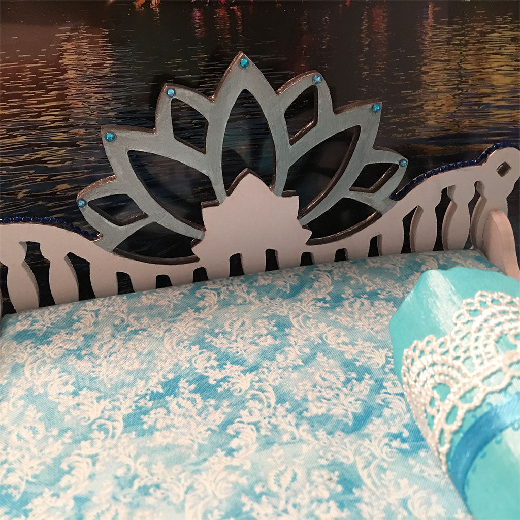 Lotus in Radha Kunda Bed - 13&quot; Inch