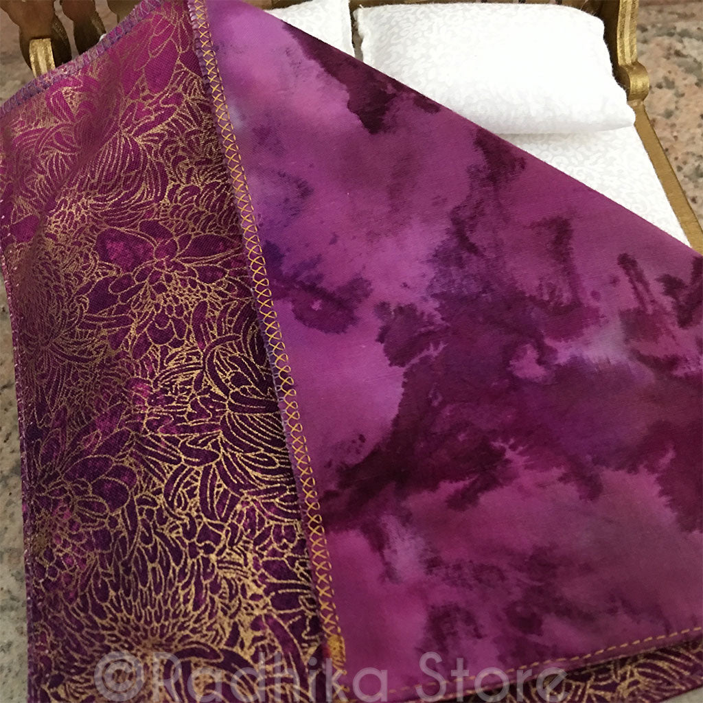 Golden Vrindavan Lotus Bed - 8&quot; Inch