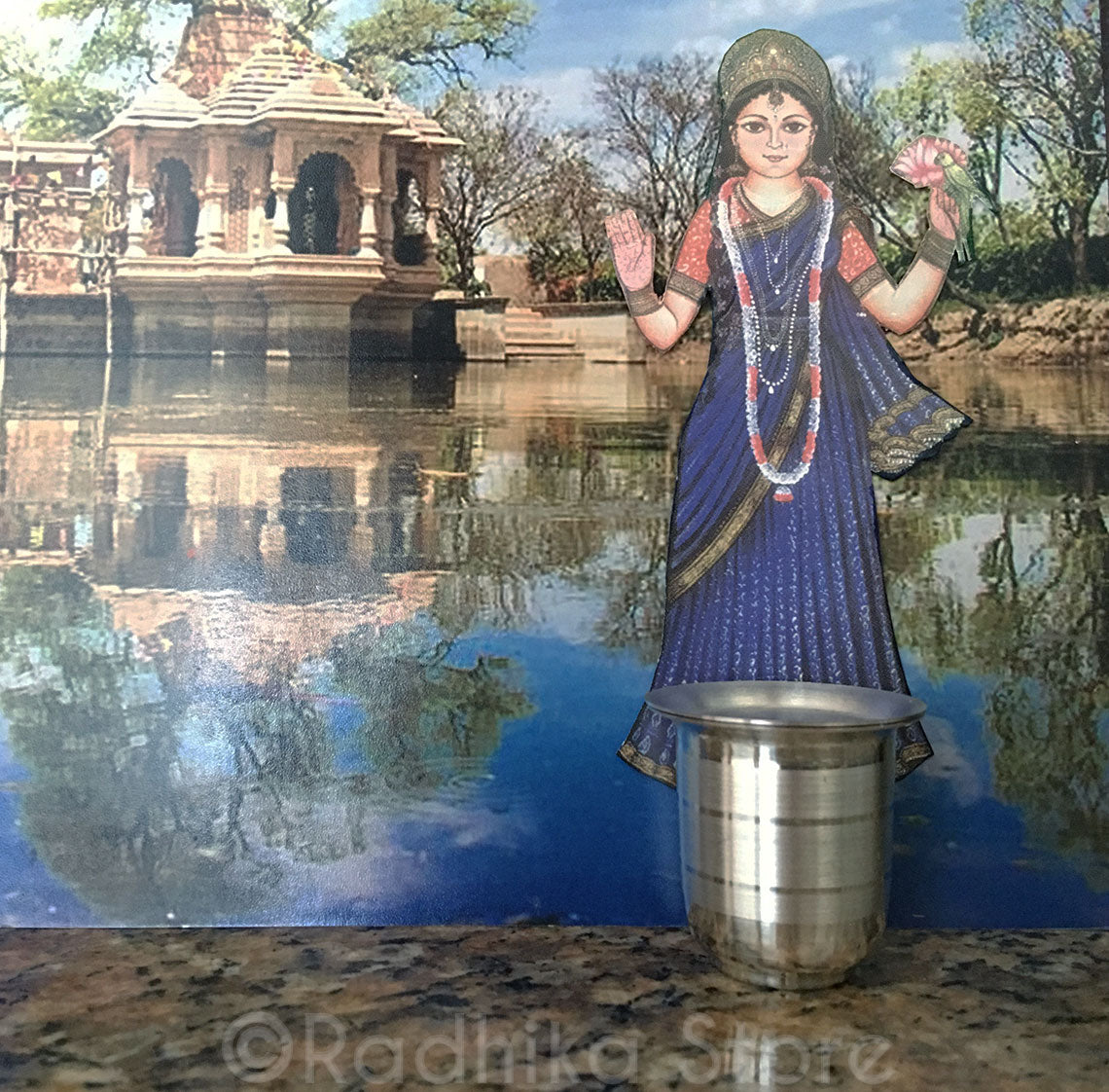 Silver Deity Water Cups With a Stripe - 1.5 Inch - Choose Design