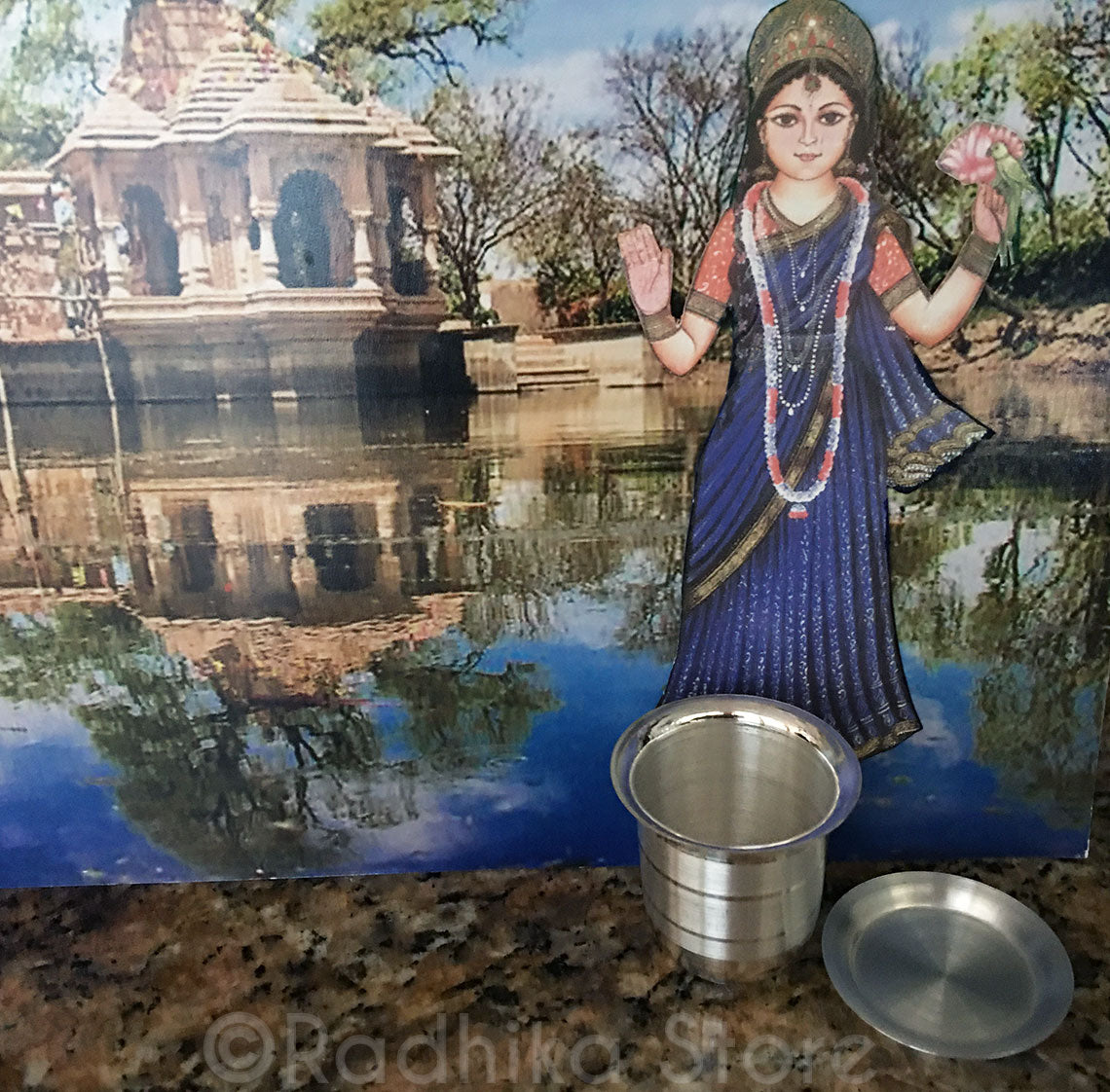 Silver Deity Water Cups With a Stripe - 1.5 Inch - Choose Design