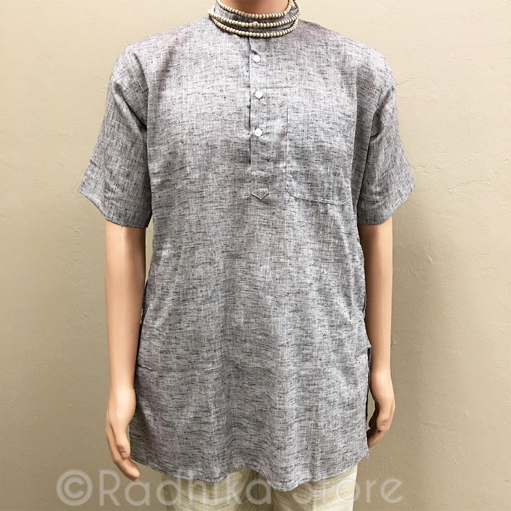 Taupe Lavender Beige Tweed- Jute Kurtas - S,m,l,xl,xxl,3xl