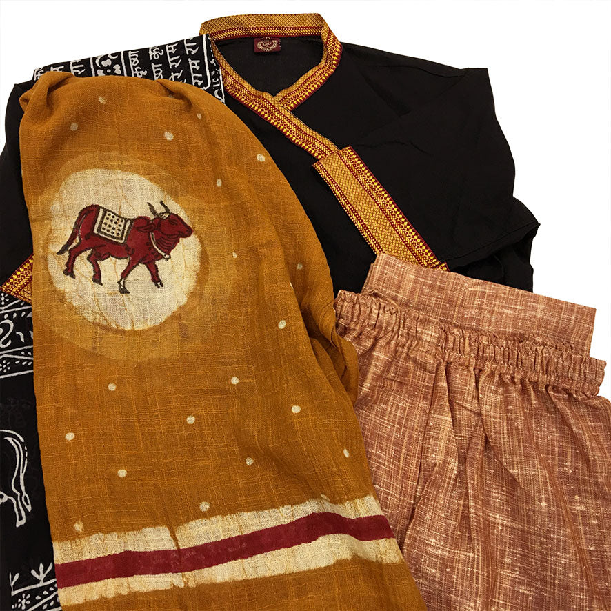 Natural Jute Yogi Pants - Rustic Rust S, M, L, Xl