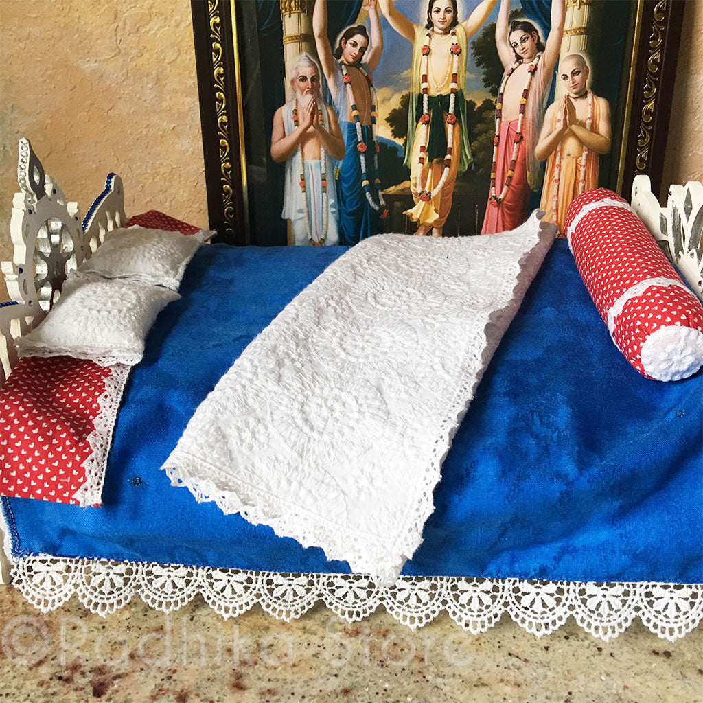 Jagannath Puri - White Lotus Chakra Bed - 13&quot; Inch