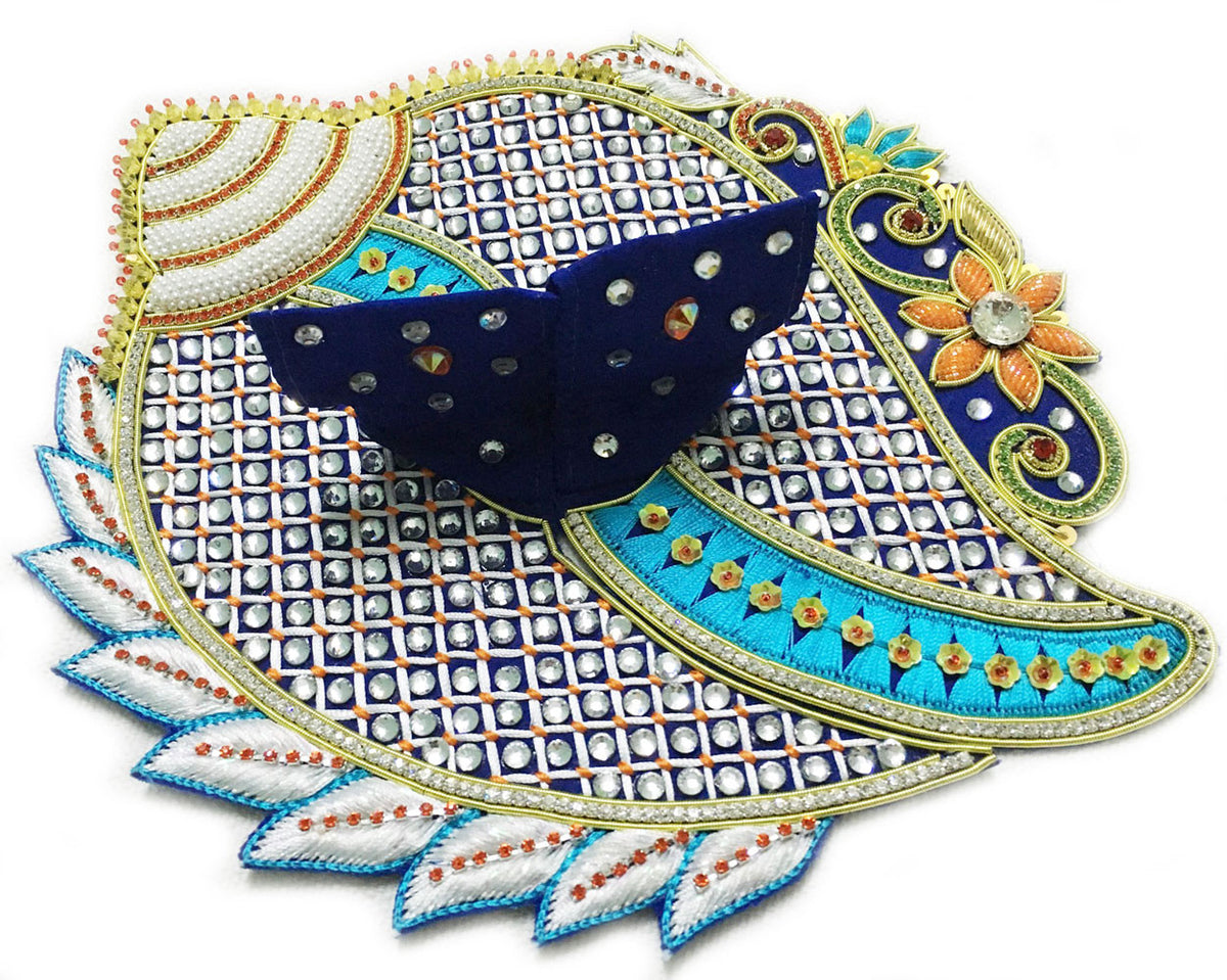 Laddu Gopal Outfit Blue Conch  1" to 5" Inch Sizes