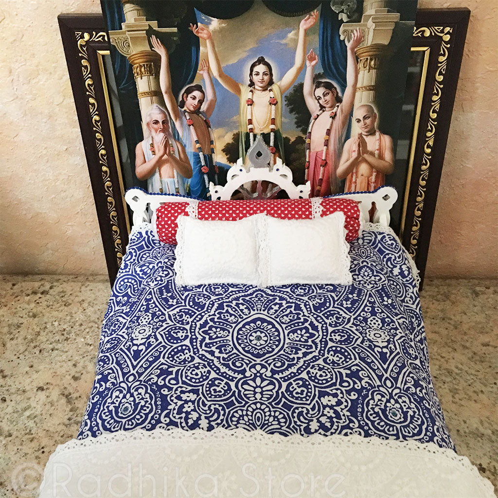 Jagannath Puri - White Lotus Chakra Bed - 13&quot; Inch
