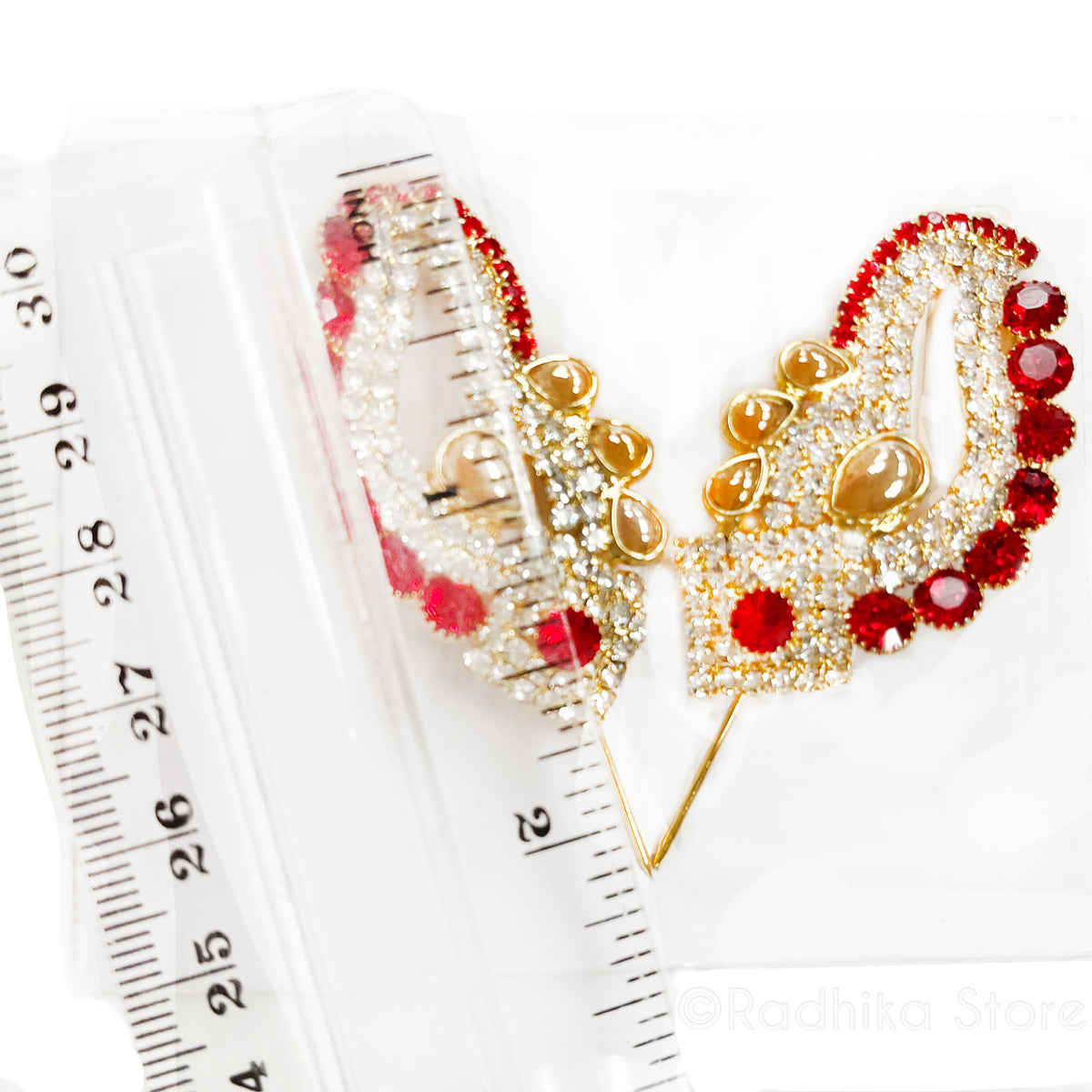 Butterfly- Rhinestone Deity Turban Pins-Choose Color